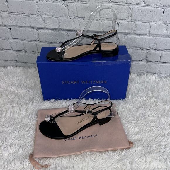 #STUART WEITZMAN Balls Of Fire Sandals Black 36 NEW - Picture 6 of 7